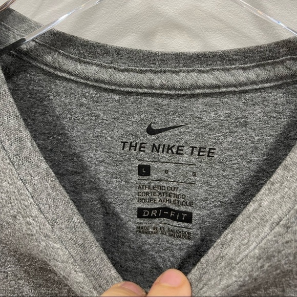 The Nike Tee Long Sleeve Top Grey Size Large Braunig - Picture 4 of 7